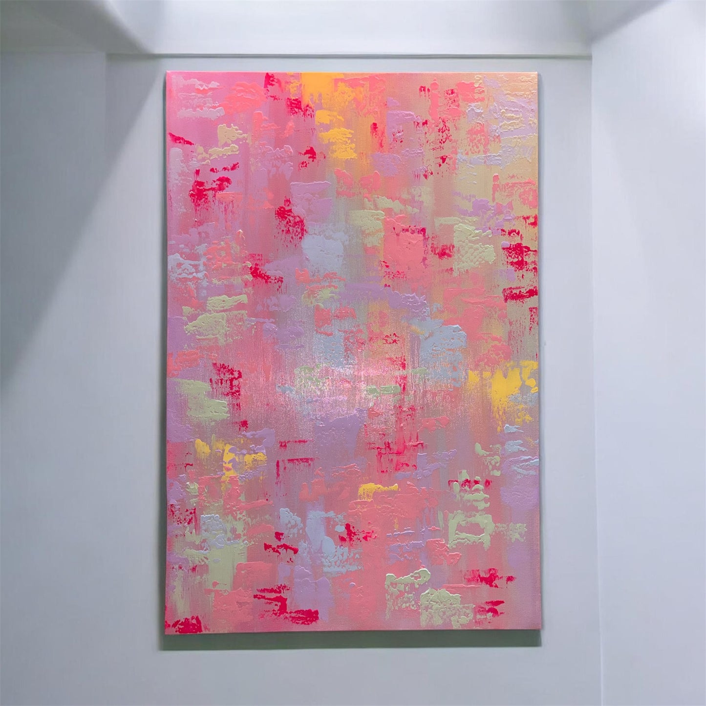 Large acrylic painting on canvas 90x60cms